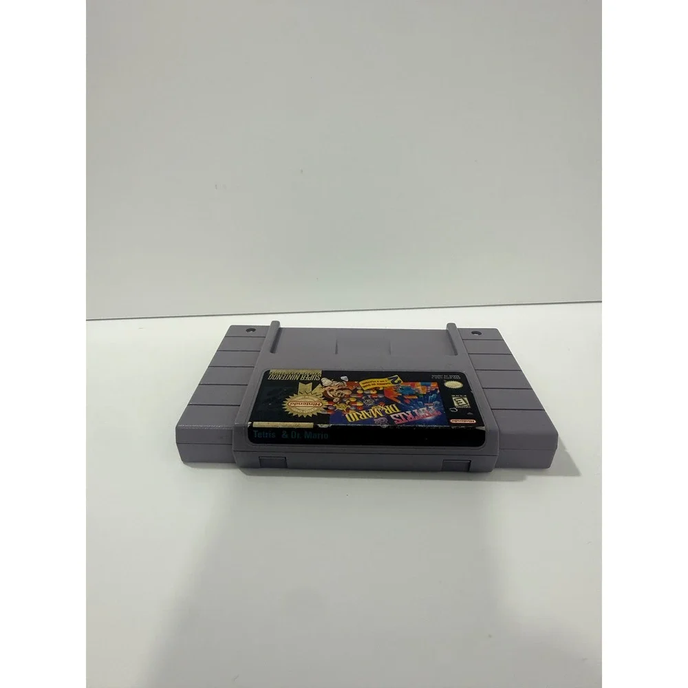 Nintendo Tetris & Dr. Mario SNES N/A Gray Good Player's Choice SNS-ATFE-USA-2